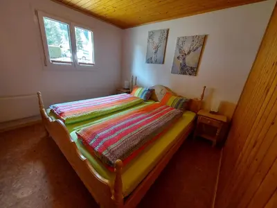 Ein Bett oder Betten in einem Zimmer der Unterkunft Ferienwohnung EnFiNi