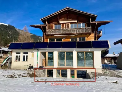 Ein allgemeiner Bergblick oder ein Berglick von der Ferienwohnung aus