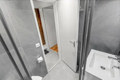 Ein Badezimmer in der Unterkunft Elegant studio au coeur des Alpes