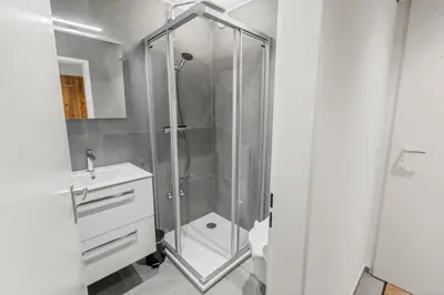 Ein Badezimmer in der Unterkunft Elegant studio au coeur des Alpes