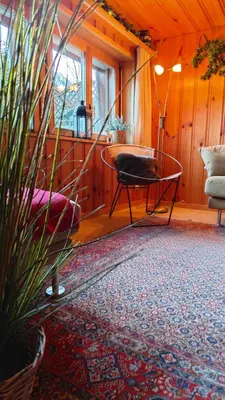 Ein Sitzbereich in der Unterkunft Charmantes Haus in Unterseen