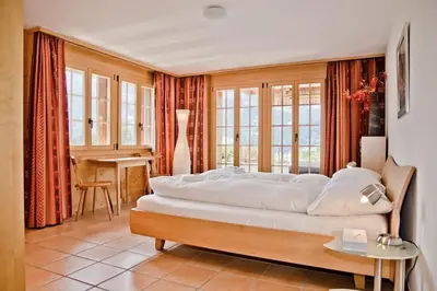 Ein Bett oder Betten in einem Zimmer der Unterkunft Chalet Heimat