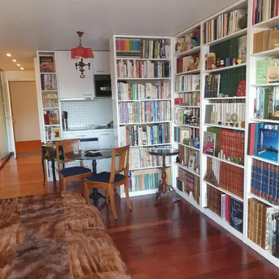 Die Bibliothek in der Ferienwohnung
