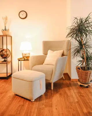 Ein Sitzbereich in der Unterkunft apartment2lakes Matten bei Interlaken