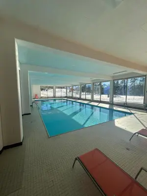 Der Swimmingpool an oder in der Nähe von Studio moderne et cosy avec piscine et sauna