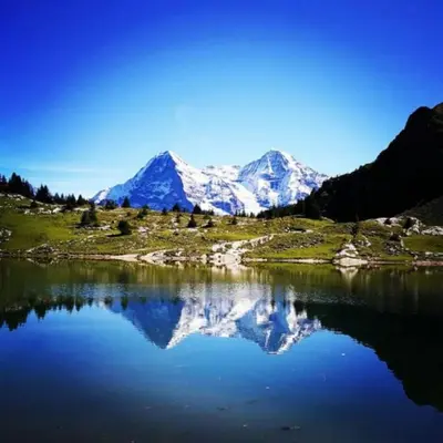 Naturlandschaft in der Nähe des Chalets