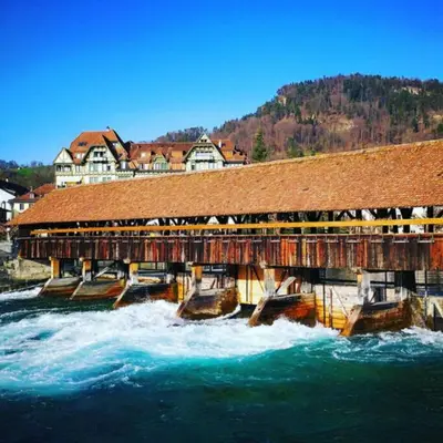 Naturlandschaft in der Nähe des Chalets