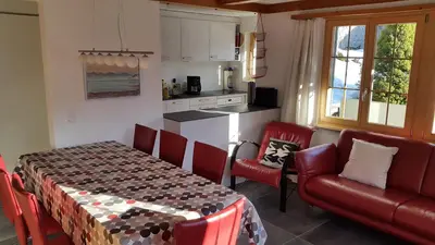 Küche/Küchenzeile in der Unterkunft Chalet Wandelgrün