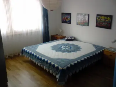 Ein Bett oder Betten in einem Zimmer der Unterkunft Chalet Wandelgrün