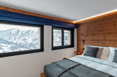 Ein Bett oder Betten in einem Zimmer der Unterkunft Studio Les Bouleaux - 1 lit - 3 pers