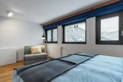 Ein Bett oder Betten in einem Zimmer der Unterkunft Studio Les Bouleaux - 1 lit - 3 pers