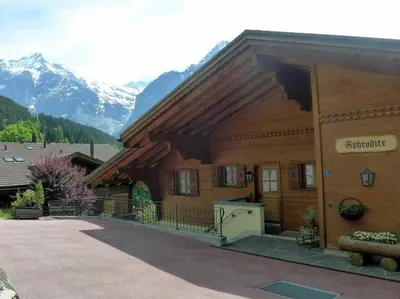Ein allgemeiner Bergblick oder ein Berglick von der Ferienwohnung aus