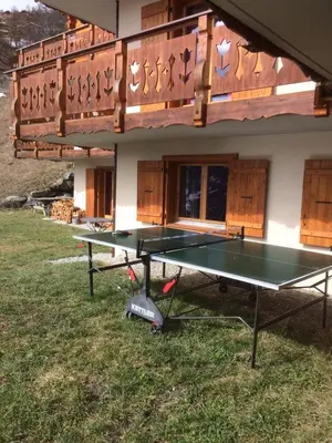 Tischtennis in der Unterkunft Thyon 4pièces, proche des pistes oder in der Nähe