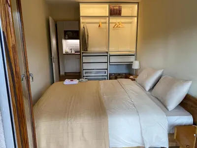 Ein Bett oder Betten in einem Zimmer der Unterkunft Appartement Crans-Montana
