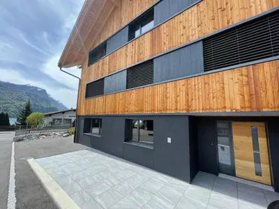 Ein allgemeiner Bergblick oder ein Berglick von der Ferienwohnung aus