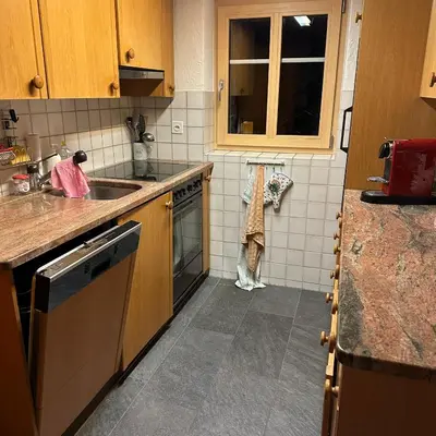 Küche/Küchenzeile in der Unterkunft Chalet Waldesruh