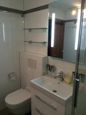 Ein Badezimmer in der Unterkunft Hilburgs-Domizil