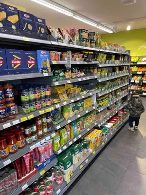 Ein Supermarkt oder andere Läden in der Ferienwohnung oder in der Nähe