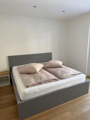 Ein Bett oder Betten in einem Zimmer der Unterkunft Apartment Strahlhorn by Interhome