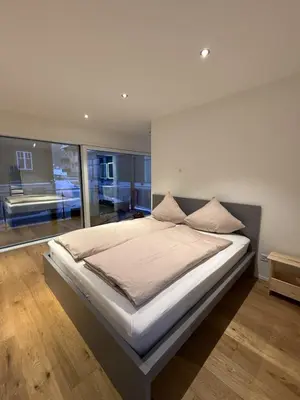 Ein Bett oder Betten in einem Zimmer der Unterkunft Apartment Strahlhorn by Interhome