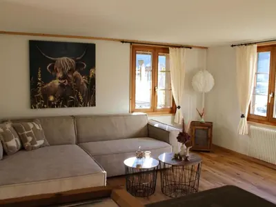 Ein Sitzbereich in der Unterkunft Apartment Flott by Interhome
