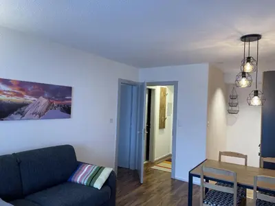 Ein Sitzbereich in der Unterkunft Fontanettaz V 014 - MOUNTAIN apartment 4 pers