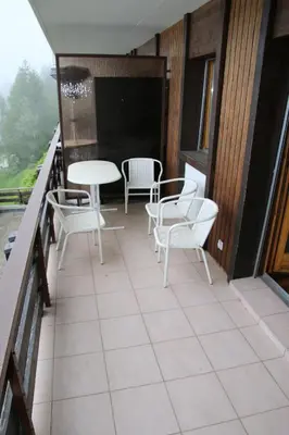 Ein Balkon oder eine Terrasse in der Unterkunft Fontanettaz V 014 - MOUNTAIN apartment 4 pers