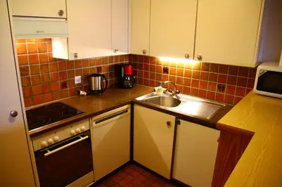 Küche/Küchenzeile in der Unterkunft Mayens de l'Ours CZ 013 - MOUNTAIN apartment 8 per