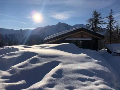 Naturlandschaft in der Nähe des Chalets