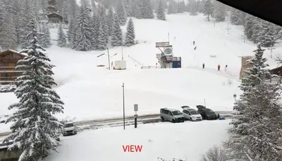 Ski-in Apartment in Anzere im Winter