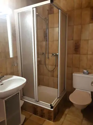 Ein Badezimmer in der Unterkunft Apartment Berggeist
