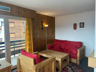 Ein Sitzbereich in der Unterkunft Combyre C 020 - COMFORTABLE apartment 6 pers