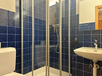 Ein Badezimmer in der Unterkunft Combyre C 020 - COMFORTABLE apartment 6 pers