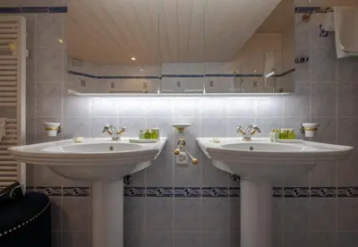 Ein Badezimmer in der Unterkunft Chalet Hunnenfluh Garden Apartment