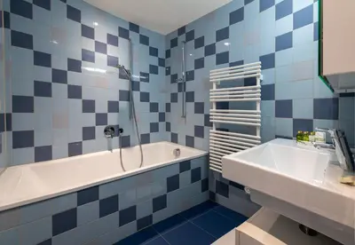 Ein Badezimmer in der Unterkunft Panoramapark Soleil E 3