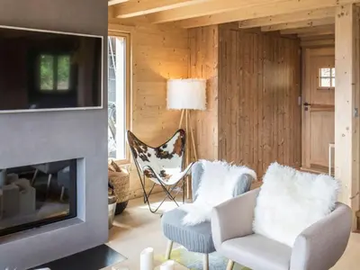 TV/Unterhaltungsangebot in der Unterkunft Chalet in Les Masses with garden