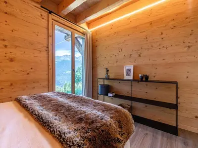 Ein Bett oder Betten in einem Zimmer der Unterkunft Apartment in Les Masses with terrace