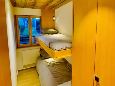 Ein Bett oder Betten in einem Zimmer der Unterkunft Apartment in Veysonnaz near Ski Lift