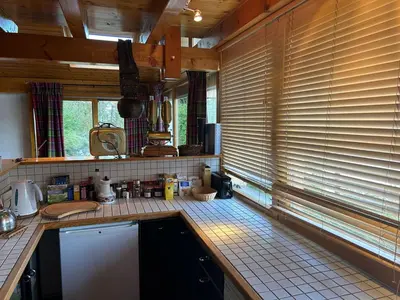 Küche/Küchenzeile in der Unterkunft Pet-friendly chalet in Veysonnaz
