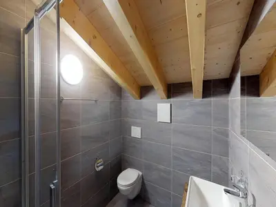 Ein Badezimmer in der Unterkunft Duplex apartment in Veysonnaz