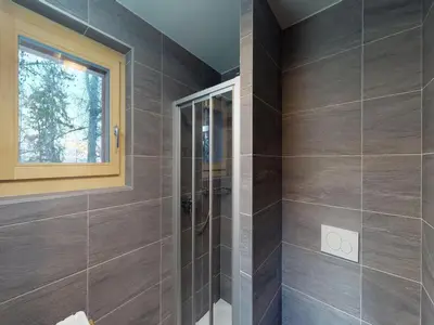 Ein Badezimmer in der Unterkunft Duplex apartment in Veysonnaz