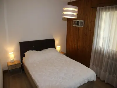 Ein Bett oder Betten in einem Zimmer der Unterkunft Apartment in Veysonnaz with ski room