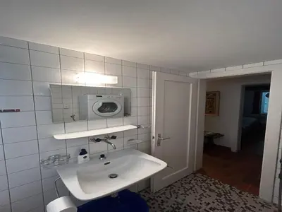 Ein Badezimmer in der Unterkunft Chalet in Veysonnaz with mountain views