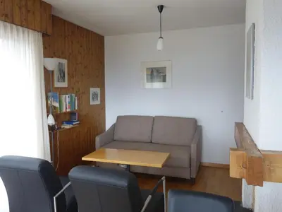 Ein Sitzbereich in der Unterkunft Pleasant apartment with balcony