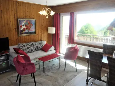Ein Sitzbereich in der Unterkunft Luxury apartment in the heart of valley