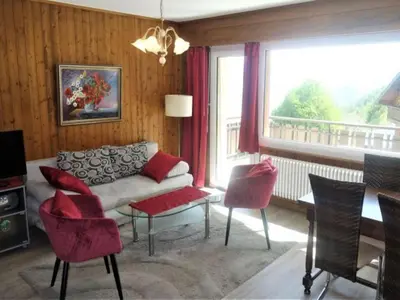 Ein Sitzbereich in der Unterkunft Stunning apartment with mountain view