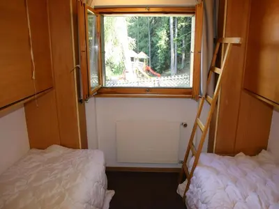 Ein Bett oder Betten in einem Zimmer der Unterkunft Apartment in Veysonnaz with valley view