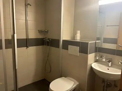 Ein Badezimmer in der Unterkunft Apartment Veysonnaz near Ski Lift 4 Vallées