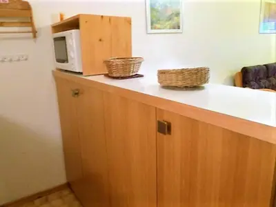Küche/Küchenzeile in der Unterkunft Apartment in Veysonnaz near Ski Gondola