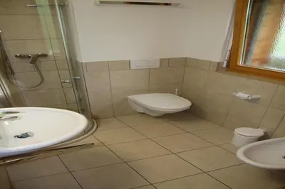 Ein Badezimmer in der Unterkunft Traditional apartment with balcony